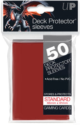 Deck Protector - 50 unidades Vermelho Standard - Ultra PRO - MoxLand